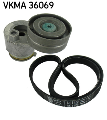 V formos rumbuotas diržas, komplektas - VKMA 36069 SKF